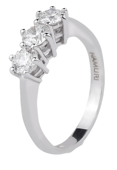 Anello Namuri Donna in Oro bianco Diamante 0.30 Ct TB1081-30 - TB1081-30